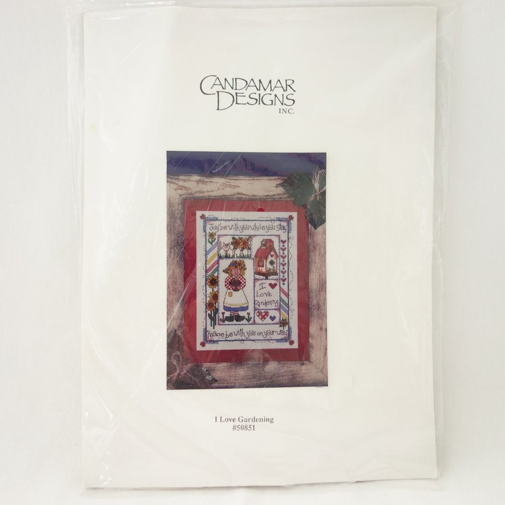 Candamar Designs‎ I Love Gardening # 50851 Cross Stitch Kit